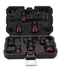 Top Tier Ft Vogue 11 Piece Impact Socket Adapter Set Made From Tough Cr V Steel With Secure Spring Loaded Ball Detents To Kick Up Automotive Repairs And Home Improvement Projects Like The Boss. 11-piece Cr-V steel socket adapter set in case
