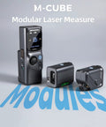 Modular Rechargeable Laser Meter With Bilateral Beam And Bluetooth Featuring Four Hella Handy Modules With Digital Roller And Level For Killing Diy And Pro Jobs With Sturdy Tripod And Protection Case For Sick Accuracy On The Go displayed with measuring modules.