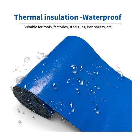 Waterproof Self Adhesive Repair Tape For Indoor And Outdoor Use One Press Easy Fix Wall Cracks And Roof Leaks Leakproof Seal Heat Insulation Shield Blue Tape 10cm X 10m Weatherproof Adhesive For Homes And More.