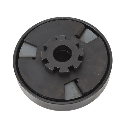 Heavy Duty Centrifugal Clutch For Go Kart And Mini Bike With 12 Tooth Sprocket And 20mm Bore Metal Alloy close-up view.