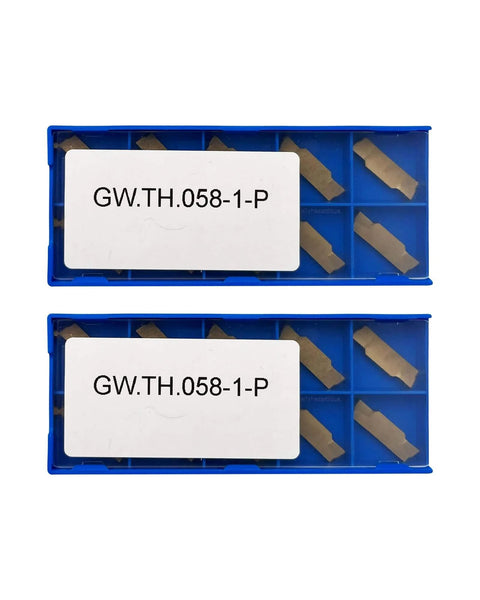 Grooving Cutoff Carbide Inserts MGMN300 M 3mm thick, 5.5mm cutting width in blue storage boxes, pack of 20 for CNC turning.