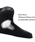 Removable lining of unisex inline skates for adults and youth, showcasing durable black design with breathable padding.