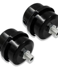 Two Pack One Quarter Inch Thread Air Compressor Silencer Filter Metal Intake Muffler For Air Tools, black coated metal