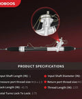 Hydraulic Power Steering Rack And Pinion Assembly For Nissan Altima 2013 Through 2018 2.5L And 3.5L specifications