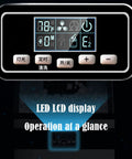 LED LCD display of Portable Countertop Nugget Ice Maker for easy operation with button controls and indicators. Stay Cool During Game Day Anytime With This Portable Countertop Nugget Ice Maker Delivering Rapid Freeze Performance One Touch Self Clean Function And Whisper Quiet Operation For Weekend Hangouts And Mixed Drinks.