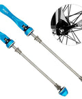Dope Bike Quick Release Skewers Set For MTB Road BMX Front And Rear Axles 100mm 135mm 120g 1 Pair Anodized Blue Stainless Steel