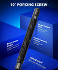 10-inch forcing screw for Heavy Duty Ball Joint Press And U Joint Removal Tool Kit, black oxide finish, heat-treated steel.