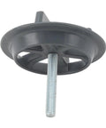Spare Tire Hold Down Bolt Retainer Clamp for Forte, Forte5, and Forte Koup showing front angle, part 62850-3X000.