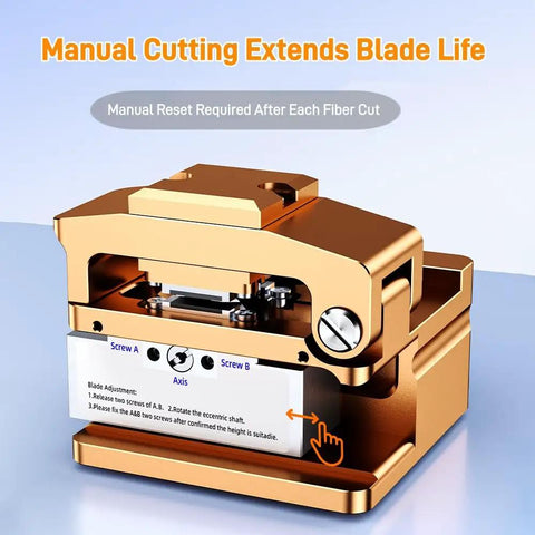 Killer Pro Grade Fiber Cleaver With 16 Port High Precision Blade And 48,000 Cleaves Capacity Plus Auto Scrap Collection for FTTH