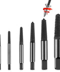 Upgraded 6 Piece Screw Extractor Set For Stripped Broken Stuck Screws Easy Out Damaged Bolt Remover Kit With Durable Carbon Steel Bits