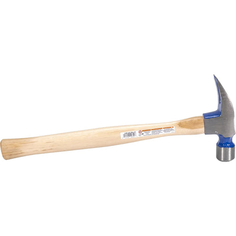 Hickory Handle Framer Hammer 28 Ounce Milled Face Made In USA Heavy Duty Framing And Demolition Tool With Extra Steel Behind The Face