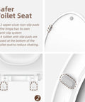 Family Friendly Toilet Seat With Built In Toddler Seat For Potty Training Magnetic Kids Seat Fits Adult And Child Slow Close Lid