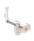 19mm Woodworking Desktop Clip Bench Dog Clamp Pro Grade Stainless Steel Brass Alloy with measurements shown