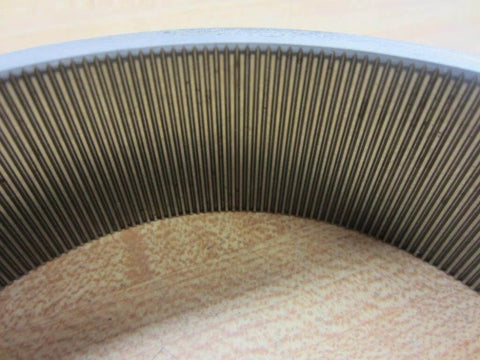 Close-up of internal grooves of Beefy HDC-2M-120-2A gear assembly for precision motion control