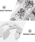 External Retaining Ring Kit 1.5 To 15mm Silver E Clips, 400Pcs Circlip Assortment With Pliers, Rust Resistant Black Oxide Finish, Wide Range Of Sizes For Automotive, Machinery, DIY Projects And Everyday Garage Fixes, assorted silver external circlips in organizer trays