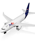1/400 FedEx Airplane Model Ready To Display No Assembly Required Plastic Collectible Plane With Alloy Fuselage And Plastic Undercarriage