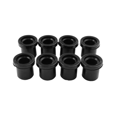 Heavy Duty Suspension Upper Lower A Arm Control Lever Flanged Sleeve Bushings Isolators Kit Eight Piece Replacement M158746 set of black bushings
