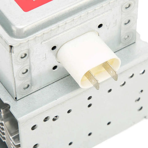 Plug And Play Magnetron 2M226-01GMT Replacement For Microwave Oven Repair, close-up of connector pins, OEM-Quality part