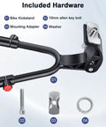 Adjustable Double Leg Bike Kickstand For 24 To 29 Inch Bikes Aluminum Alloy Non Slip Center Mount Stand hardware components.