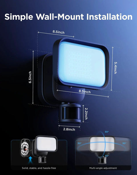 Top Tier Outdoor Wall Flood Light With Hella Bright 3000 Lumens And Vibrant Rgbww Color Changing Setup Featuring IP65 Weatherproof Housing And Snappy Pir Motion Sensor For Backyard Bashes