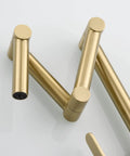 Brushed Gold Pot Filler Faucet 360 Degree Swivel Brass Folding Deck Mount Kitchen Sink Tap For Hot And Cold Water