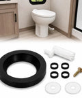 RV Toilet Repair Kit With Closet Flange Seal And Screw For Thetford Aqua Magic Style Lite Style II Style Plus Toilets