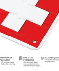 Corner detail of Emergency Medical Facility Sign 8x12 Aluminum Indoor Outdoor Safety Plaque with mounting hole