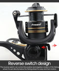 All Around Spinning Reel For Freshwater And Saltwater Fishing, Budget Friendly Carbon Drag And High Speed Gear close-up