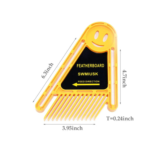 Featherboard Push Block Set for Table Saws and Miter Slots Two Pack Must Have for Woodworking Works on Router Tables and Band Saws
