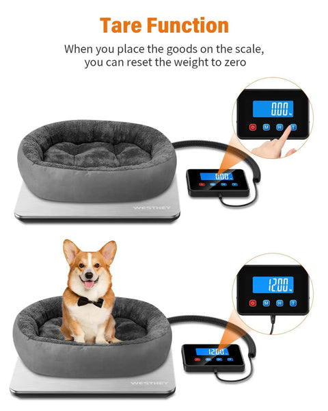 Digital Shipping Scale Half Ounce To 440 Pound High Accuracy Postal Scale For Packages Luggage Mail And More with pet