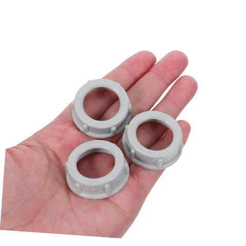 Plastic Electrical Insulating Bushing 4 Inch Heat Resistant Weatherproof 100 Pcs Outdoor Control Panel Bushing Install Versatile For Control Panels Machinery Wiring Enclosures, 3/4 inch gray plastic ring
