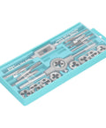 High Performance Metric Tap And Die Set With 60HRC Hardened Steel For Perfect Thread Repair On Metal And Automotive Parts. Ideal For DIY Garage Mechanics And Hard Use Projects Needing Durable Hacks In Your Toolbox Today. 20-piece case