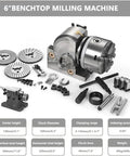 Hella Precise Beefy Five Inch Dividing Head Knocks It Out Of The Park With Tailstock Chuck And Index Plates One To Forty Reduction Ratio Vertical Horizontal Cnc Machining Rig with accessories and specifications.