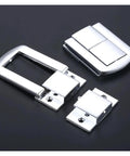 Heavy Duty Zinc Alloy Toggle Catch Lock Hasp Latch Set For Boxes Cabinets Drawers, Tough 4 Pack With Screws, Compact 43mm By 22mm Size