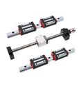 High Precision Linear Guide Rail Kit With 2 Pcs Of 1000mm HGW20 guides, four blocks, and SF1605 ball screw assembly
