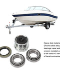 Trailer Wheel Hub Bearings Kit Built Beefy And Tough As Nails Heavy Duty Axle Bearing Set with L44649 L44610 Bearings Grease Seal