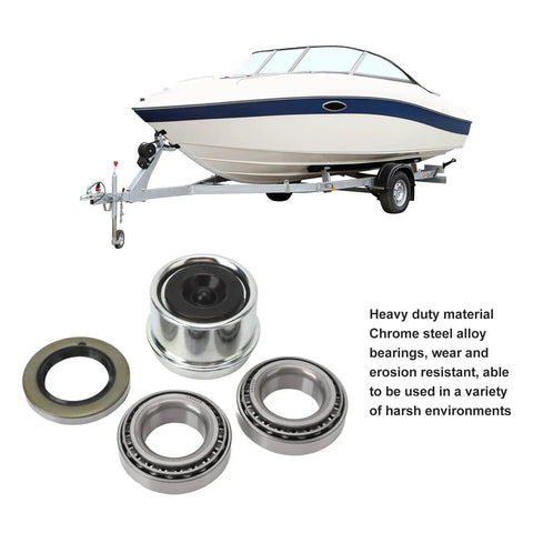 Trailer Wheel Hub Bearings Kit Built Beefy And Tough As Nails Heavy Duty Axle Bearing Set with L44649 L44610 Bearings Grease Seal