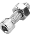 Top Notch 90 Piece Stainless Steel Hex Cap Screw Assortment Kit With Matching Nuts Includes 1/4 20 UNC Size Plus Rust Proof 304 Build For Heavy Duty Home Auto And Outdoor Repair Projects Guaranteed To Perform. 1/4-20 UNC stainless hex cap screw with nut