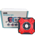 Two In One Laser Tape Measure With Level And Backlit LCD 131 Ft Laser Distance Meter 16 Ft Auto Lock Tape red handheld tool with box