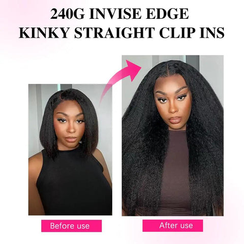 Premium Weight Remy Human Hair Clip In Extensions Two Pack With Invisible Seamless Injection Build Giving You That Totally Snatched Full Head Look That Honestly Hits Different Every Day