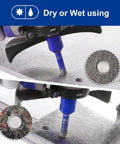 Dry Diamond Core Drill Bits Set for Porcelain Tile Marble Brick Vacuum Brazed Hole Saw 2 Pack 6mm Diameter 5 By 8 By 11 Connection Shank Wet or Dry Drilling High Quality Diamond on Tough Steel Body for Easy Quick Cuts drilling tile close-up.
