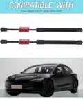 Gas Powered Hydraulic Rear Trunk Struts Kit For Tesla Model 3 2015 2016 2017 2018 2019, 2 Pieces Hood Lift Shocks