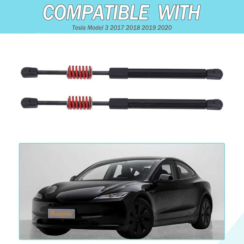 Gas Powered Hydraulic Rear Trunk Struts Kit For Tesla Model 3 2015 2016 2017 2018 2019, 2 Pieces Hood Lift Shocks