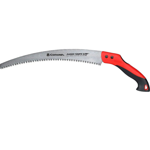 RazorTOOTH Pruning Saw For One Handed Use With Curved Blade, Heavy Duty Tree Saw That Powers Through Branches Up To 8 Inches