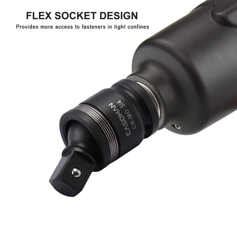 Three Quarter Inch Drive Impact Universal Joint Built Tough From CR MO Steel With Flexible Radius Corner Design