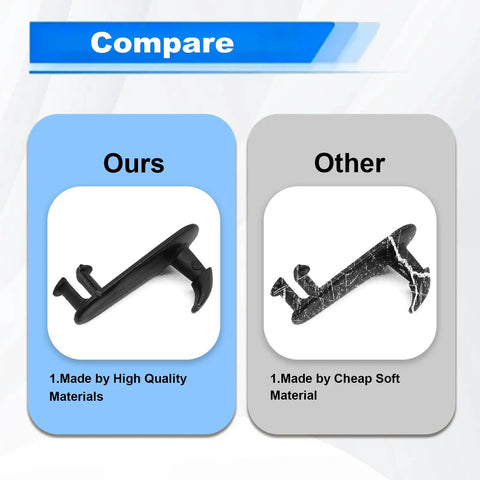 Comparison of 4Pcs Car Floor Mat Clips Set Non Slip Floor Carpet Clips Fixing Hooks for Toyota Lexus Cars, quality materials vs soft