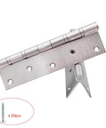 8 Inch Stainless Steel Ball Bearing Door Hinges For Heavy Duty Wood Doors With Square Corner One Eighth Inch Thick Matte Black Finish Includes Mounting Screws Load Capacity Up To 232 Pounds Per Hinge And Rust Proof Construction