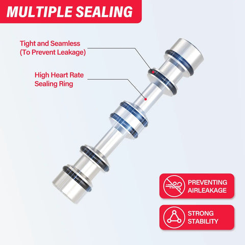 DC24V One Quarter Inch NPT Two Way Two Position Normally Closed Solenoid Air Valve internal components with sealing rings