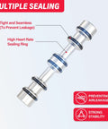 Close-up of Three Way Two Position Air Valve with 1/4 NPT P A Ports And 1/8 NPT R Port Hand Lever Manual Control Solenoid Valve