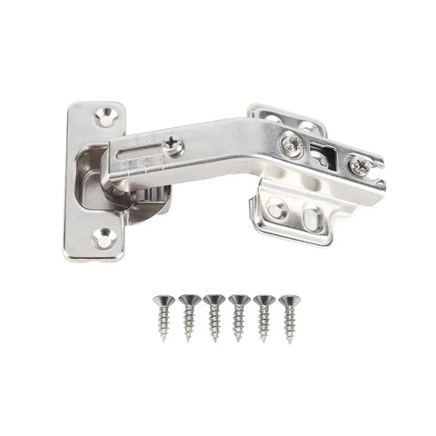 Soft Close 135 Degree Corner Cabinet Hinges With Built In Damper shown with screws